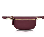 Burgundy Leather Sling Bag